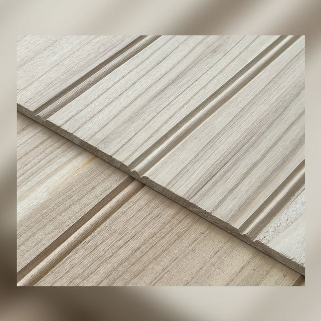 Oakley 100% Solid Wood Georgian Beaded Acoustic Wall & Ceiling Panelling